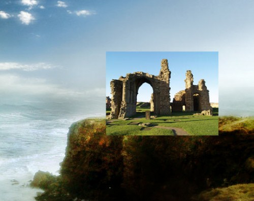 Design a Surreal Ancient Ruin and Coastal Island Scenery in Photoshop image 32