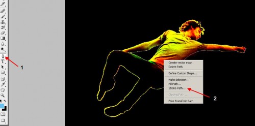 Create an Abstract Style, Vibrant Jumping Man Scene in Photoshop image 12