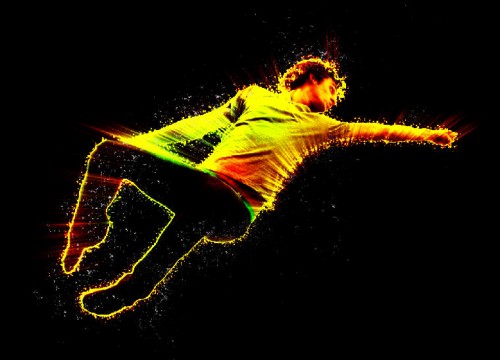 Create an Abstract Style, Vibrant Jumping Man Scene in Photoshop image 16