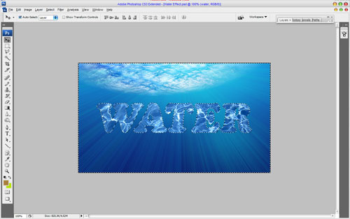 Interesting Water Text Effect image 3