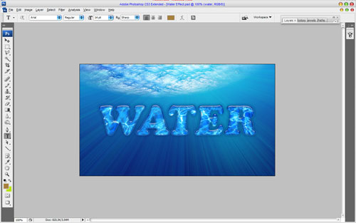 Interesting Water Text Effect image 12