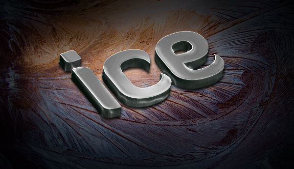 Design a Slick 3D Ice Text Effect image 16