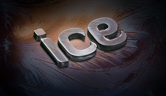 Design a Slick 3D Ice Text Effect image 22