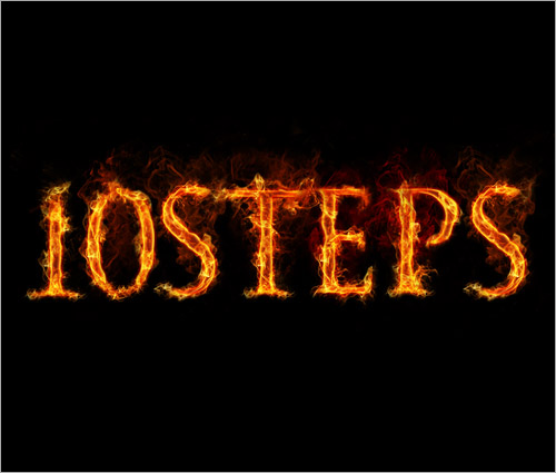 Create a Stunning Text on Wild Fire Effect image 13
