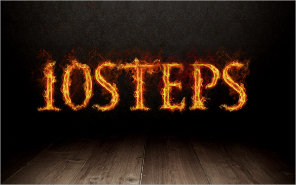 Create a Stunning Text on Wild Fire Effect image 15