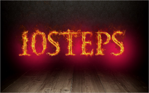Create a Stunning Text on Wild Fire Effect image 16