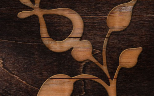 Realistic View Wooden Applique image 11