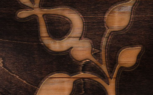 Realistic View Wooden Applique image 16
