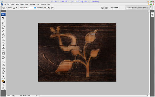 Realistic View Wooden Applique image 17
