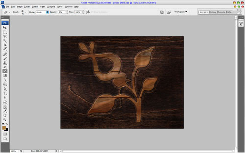 Realistic View Wooden Applique image 19