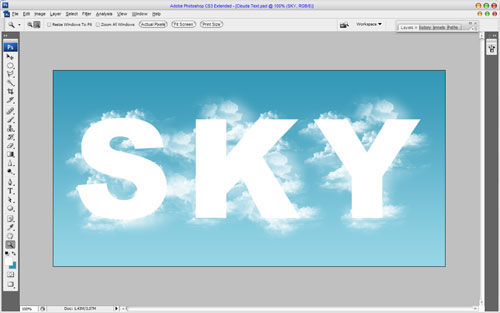 Clouds Text image 4