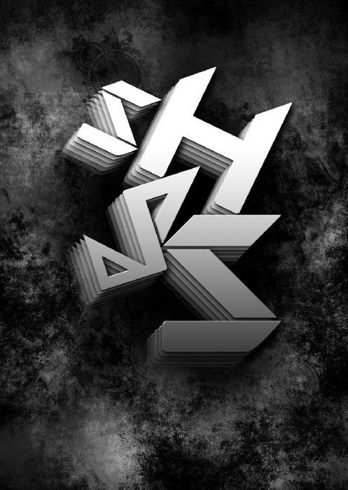 Design an Awesome Geometric Shaped Typography with Grungy Background in Photoshop image 11