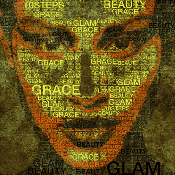 Make yourself an Amazing Typographic Portrait Tutorial: Final Result