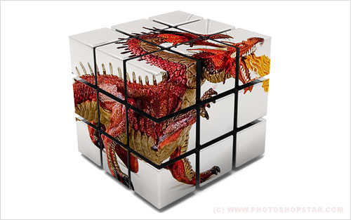 How to Create Skin for the Cube Tutorial: Final Result