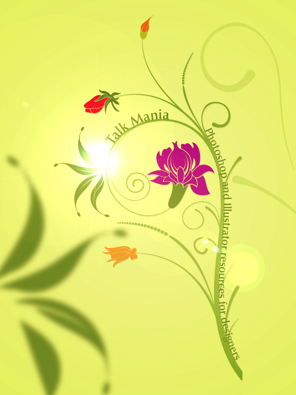 Create a beautiful green poster with Vectors! Tutorial: Final Result