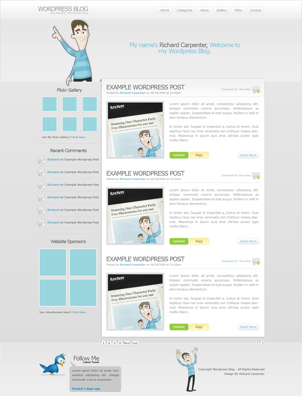 Wordpress Layout #6