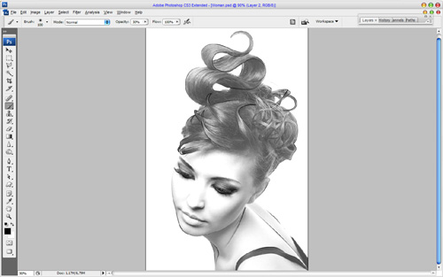 Creating Drawing Effect on the Photo image 10