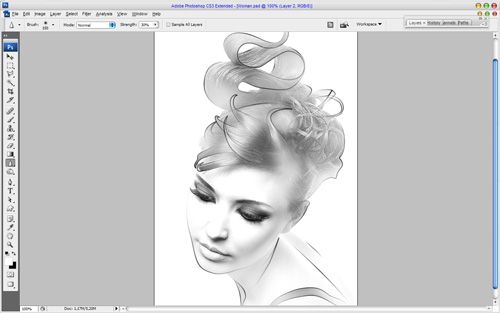 Creating Drawing Effect on the Photo image 12