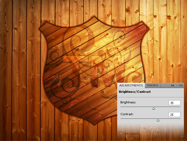 How to create a wood badge in Photoshop image 10