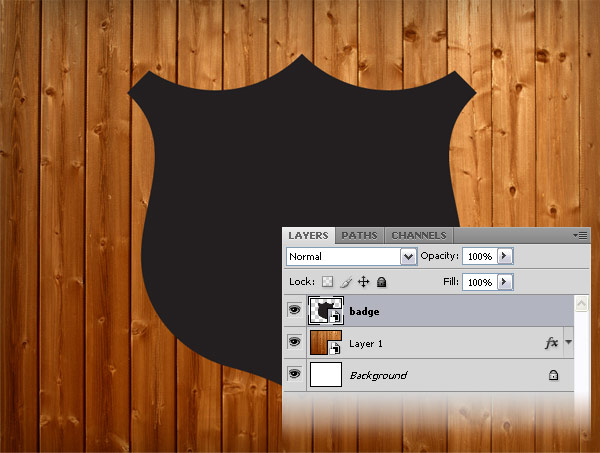 How to create a wood badge in Photoshop image 2