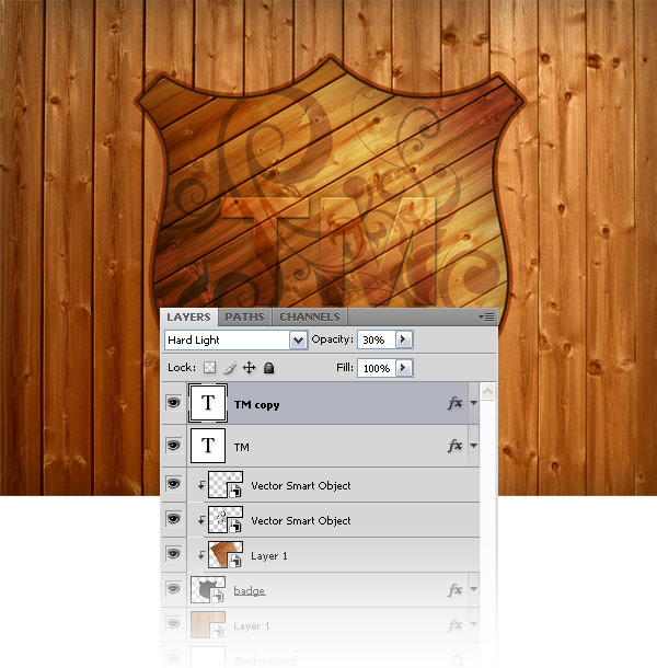 How to create a wood badge in Photoshop image 7