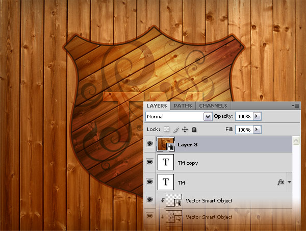 How to create a wood badge in Photoshop image 8