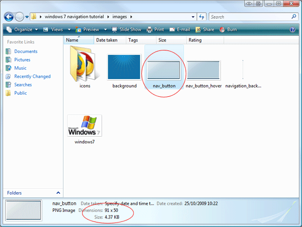 Windows 7 Navigation Code