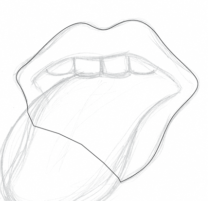Create a Rolling Stones Inspired Tongue Illustration image 4