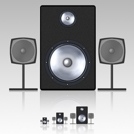 Draw a Speaker Icon in Photoshop Tutorial: Final Result
