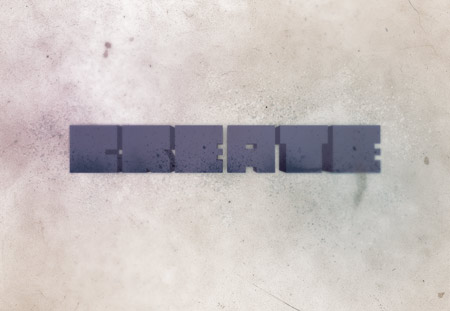 How to Create a Textured Grungy 3D Type Design