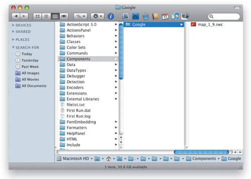Integrate Google Maps into Flash CS4 image 2