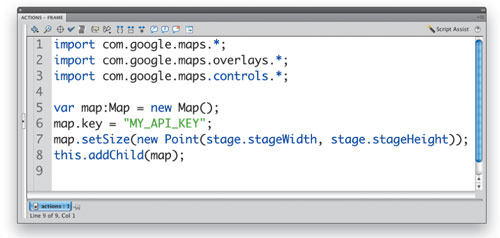 Integrate Google Maps into Flash CS4 image 5