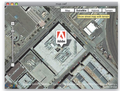 Integrate Google Maps into Flash CS4 image 13