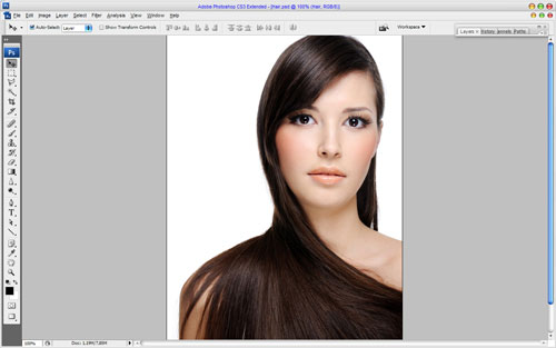 Professional Hair Processing in Photoshop image 1