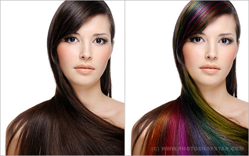 Professional Hair Processing in Photoshop Tutorial: Final Result