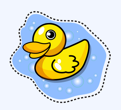 How to Draw a Cartoon Duck