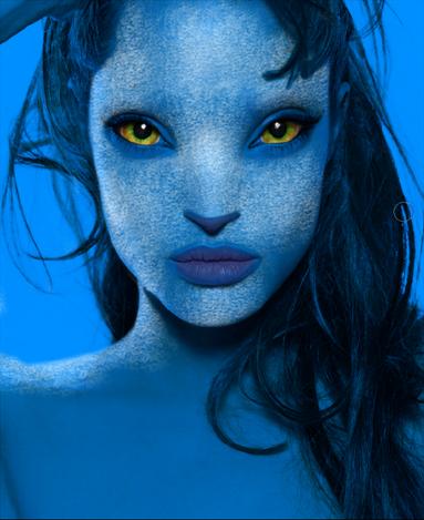 Angelina Jolie as a Na'vi from Avatar Movie 11
