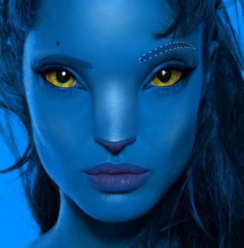 Angelina Jolie as a Na'vi from Avatar Movie 27