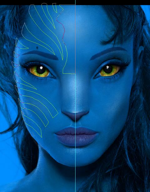 Angelina Jolie as a Na'vi from Avatar Movie 37