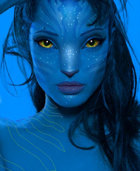 Angelina Jolie as a Na'vi from Avatar Movie 66