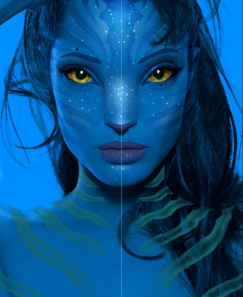 Angelina Jolie as a Na'vi from Avatar Movie 77