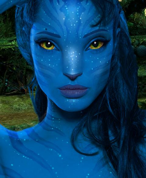 Angelina Jolie as a Na'vi from Avatar Movie 10