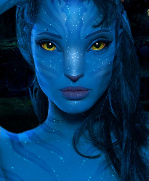 Angelina Jolie as a Na'vi from Avatar Movie 16