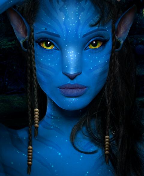 Angelina Jolie as a Na'vi from Avatar Movie 57