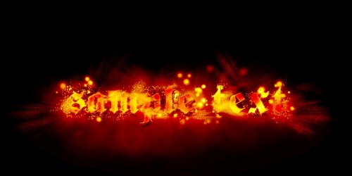 Design a Hot and Sparkling, Firery Text Effect in Photoshop
