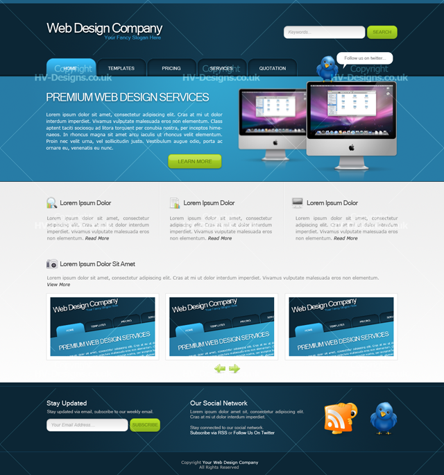 Web Design Layout #14