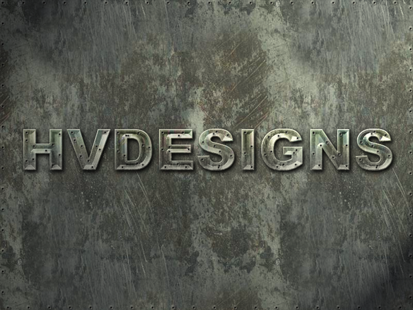Learn How To Create Metal Textured Text