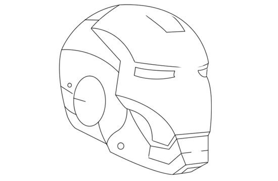 ironman mask coloring pages - photo #17