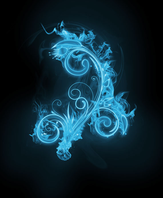 Burning Flower in Photoshop