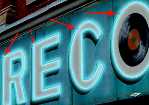 Neon Records - Animated Neon Sign Photoshop Tutorial 11